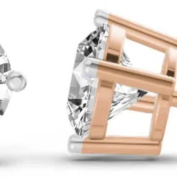 Sparkles Lab Grown Diamond Rose Gold 14kt Stud Earring-picture-22