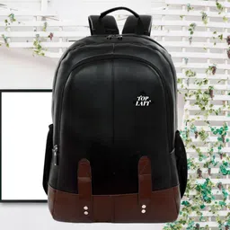 top lait Large 35 L Laptop Backpack Large 35 L Laptop Backpack PU Leather Backpack Office School College Travel Bag-picture-24
