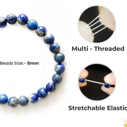 divine souvenirs Crystal Lapis Lazuli Bracelet image 2