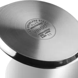 vinod 18/8 Stainless Steel Sandwich Bottom Combo Set of 2 with common Lid 3 L & 5 L Induction Bottom Pressure Cooker image 4