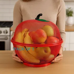 zashvi FRUITE BASKET Iron Fruit & Vegetable Basket-picture-22