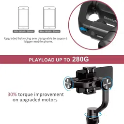 DRUMSTONE iSteady Mobile Plus 3-Axis Handheld Gimbal Stabilizer 3 Axis Gimbal for Mobile image 5