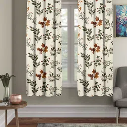 flipkart smartbuy 152 cm (5 ft) Polycotton Room Darkening Window Curtain (Pack Of 2)-picture-35