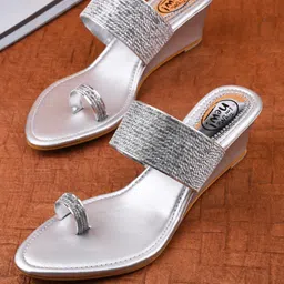 the white pole Women Wedges Sandal image 1