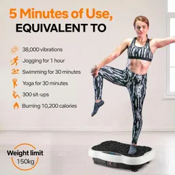 4beauty Therapy Vibration Plate for Weight Loss Health & Fitness Full Body Vibration Exercise Platform with Wireless Remote, Magnetic Acupressure & Adjustable Modes Massager image 2