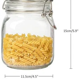 mmtsworld Glass Cookie Jar - 1000 ml image 3