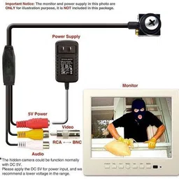 KTON PINHOLE IR503 Spy Hidden Camera HD Portable Small CCTV Button Screw Cam Security Camera image 5