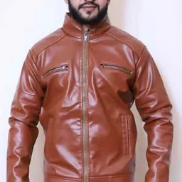 shreyatrend Men Solid Leather Jacket image 3