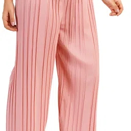irha Pack of 3 Women Regular Fit Multicolor Viscose Rayon Trousers image 3