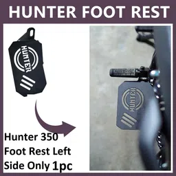 ASRYD Royal Enfield Hunter 350 Foot Rest Big Black Metal Latest Foot Rest-image-34