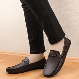 t-rock Mens Loafers| Comfortable Casual & Formal Slip-On Flats for Office & Daily Wear Loafers For Men-picture-12