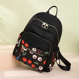 kgn collection Cherry Printed Artistic Style for Small Capacity Women's Bag Generation Backpack Waterproof Backpack image 3