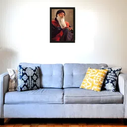 jog craft Osho Photo Frame | Osho Acharya Rajneesh Photo Digital Reprint 14 inch x 10 inch Painting image 3