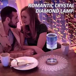 nkl New LED Diamond Table Lamp 16 Color Changing Light With Remote 620 Table Lamp image 4