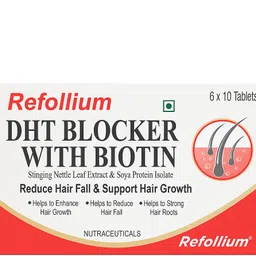 refollium DHT Blockers With Biotin for Hair Regrowth & Reduce Hair Fall Hairfall Control-picture-17