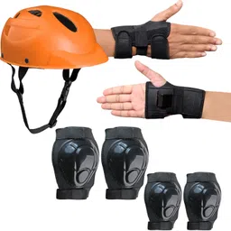 prikli Protective Guard Kit blue Cycling Set 7 in 1 SMALL SIZE 6- 10 YEAR Cycling Skating Kit-picture-20