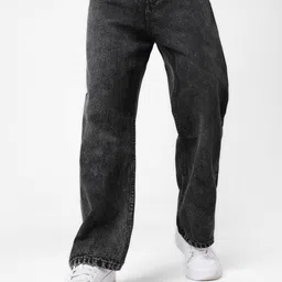 zaba denim Men Straight Fit Mid Rise Black, Grey Jeans image 5
