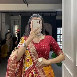 sarathybiz Floral Print Semi Stitched Lehenga Choli image 3