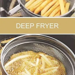 fanqew Stainless Steel Mesh Deep Fry Strainer for Kitchen 14 cm Collapsible Strainer image 3