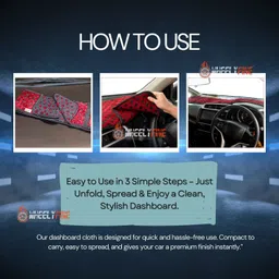 wheelyfine Car dashboard Begu durry cloth cover Car Dashboard Cover image 2