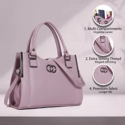 Women Pink Messenger Bag-image-4