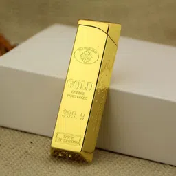 sohighllp Gold Bar Shape Design Lighter Aristocratic 999.9 Logo 24 Gold Bar Lighter Refillable Butane Gas Metal Body Gold Finish Cigarette Cigar Pocket Lighter-picture-41