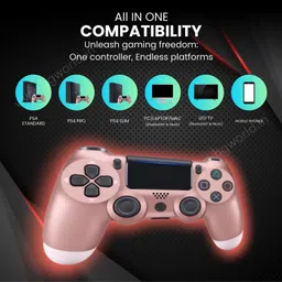 HG WORLD Wireless Controller Compatible with PlayStation 4 DualShock 4 With USB Cable Motion Controller image 5