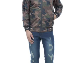 Burdy Printed Men Wind Cheater image 5