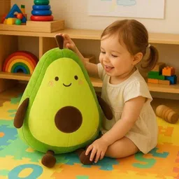 santoshi JK110_Happy Avocado Plushie | Ultra Soft Cartoon Fruit Soft Toy - 40 cm-picture-38