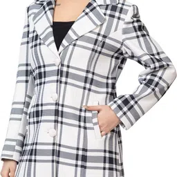 gee 5 Imported Bonding Tweed Checkered Coat For Women-picture-34