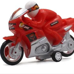 Medium size speed racing bike|motorcycle|power bike|motor bike toy red color kid-image-55