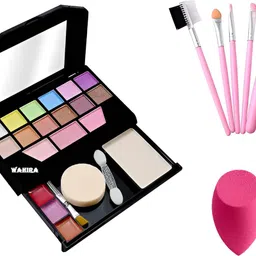 wahira Beauty Makeup Kit for Girls +5 Piece Makeup Brushes + 1 Puffs SET FOR CUTIE GIRL-picture-31