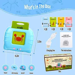 medivedas Educational Learning Talking Flash Card for Toddlers Kids image 5