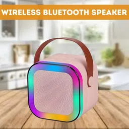 GUGGU W12 (PORTABLE WIRELESS BLUETOOTH SPEAKER) Dynamic Thunder Sound & RGB LightI218 10 W Bluetooth Laptop/Desktop Speaker-picture-14