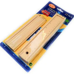 iqra handicrafts color pencil set and sharpner handicrafed Art Wood Pencil Box-picture-42