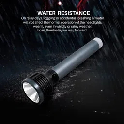 dazzel flex 2 in 1 Lithium Battery Long Range Led torch Light Rechargeable (2400mAh) 8 hrs Torch Emergency Light image 2