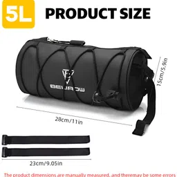 verilux Bike Storage Pouch Waterproof 5L Multi Use Flexible Bag Bicycle Phone Holder image 2