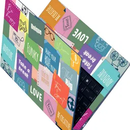 Anweshas Full Body Laptop Skin Fits Size Upto 15.6 Inches - Unique Funky Self Adhesive Vinyl Laptop Decal 15.6-picture-14