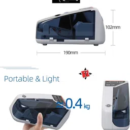 KK MART Handy Portable Mini Note Counting Machine for All New & Old Notes- LED Display Note Counting Machine image 4