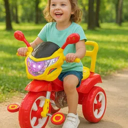 Dash Victor DX Kids Tricycle with Light, Music & Under-Seat Storage for 2–5 Year Best Quality Tricycle-image-9