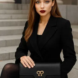 g m w Formal Black Clutch image 3