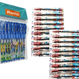 rorito New Flymax GX Gel 10 Pens +20 Refills Blue | Smooth Needle Tip, Waterproof . Gel Pen-picture-44