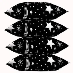 gunvar india private limited Polyester Fibre Abstract Sleeping Pillow Pack of 6 image 2