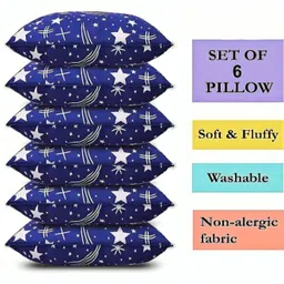 LUXURY Cotton Abstract, Floral Sleeping Pillow Pack of 6-image-12