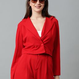 kotty Women Solid Single Breasted Casual Blazer-picture-33