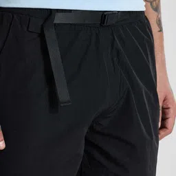snitch Solid Men Black Basic Shorts image 5