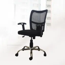 Aligna Brio Mid Back Office Chair | Ergonomic Mesh Design Mesh Office Adjustable Arm Chair-image-17