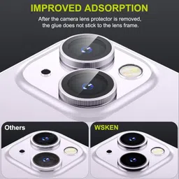 Hoccroxx Back Camera Lens Ring Guard Protector for iPhone 13 Mini, Easy Installation, Scratch Resistant, Edge-to-Edge Protector image 2