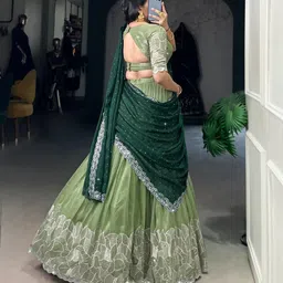 goondhi Embroidered Semi Stitched Lehenga Choli image 2