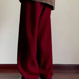 rajovati Men Loose Fit Maroon Lycra Blend Trousers image 3